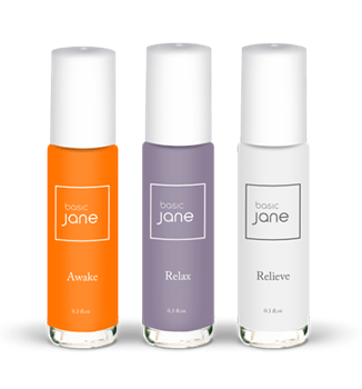 Our natural hemp derived CBD aromatherapy oil roller provides convenient topical pain relief. THC FREE. Cannabis Sativa (<0.3% THC) Basic Jane CBD essential oil roller.