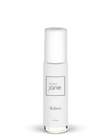 Relieve Aromatherapy Rollers Roll On Topical Natural Pain Relief Muscle Joint Pain On The Go with Hemp CBD Oil and Mint I Basic Jane makes a great gift! THC FREE.