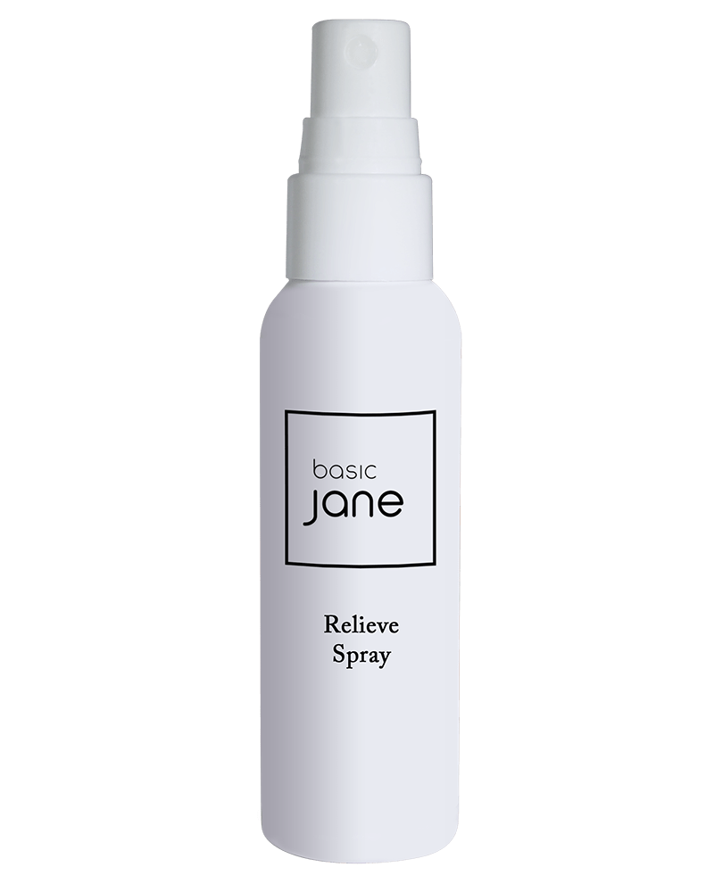 Relieve Natural Topical Pain Relief Spray with CBD THC-free | Basic Jane