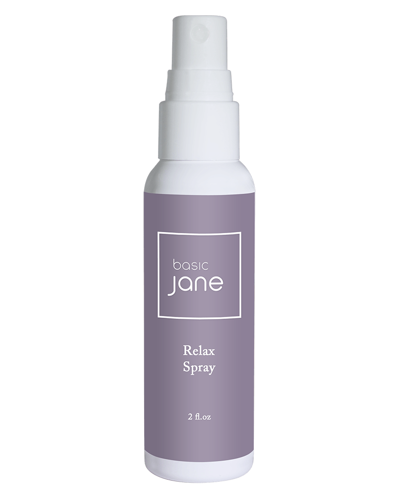 Relax Natural Topical Pain Relief Spray for Arthritis Joint and Muscle Pain Relief with Cannabis and Menthol | Basic Jane
