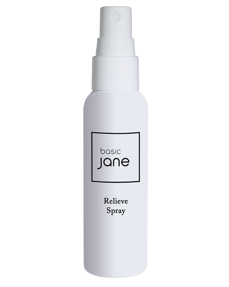 Relieve Natural Topical Pain Relief Spray with CBD THC-free  | Basic Jane